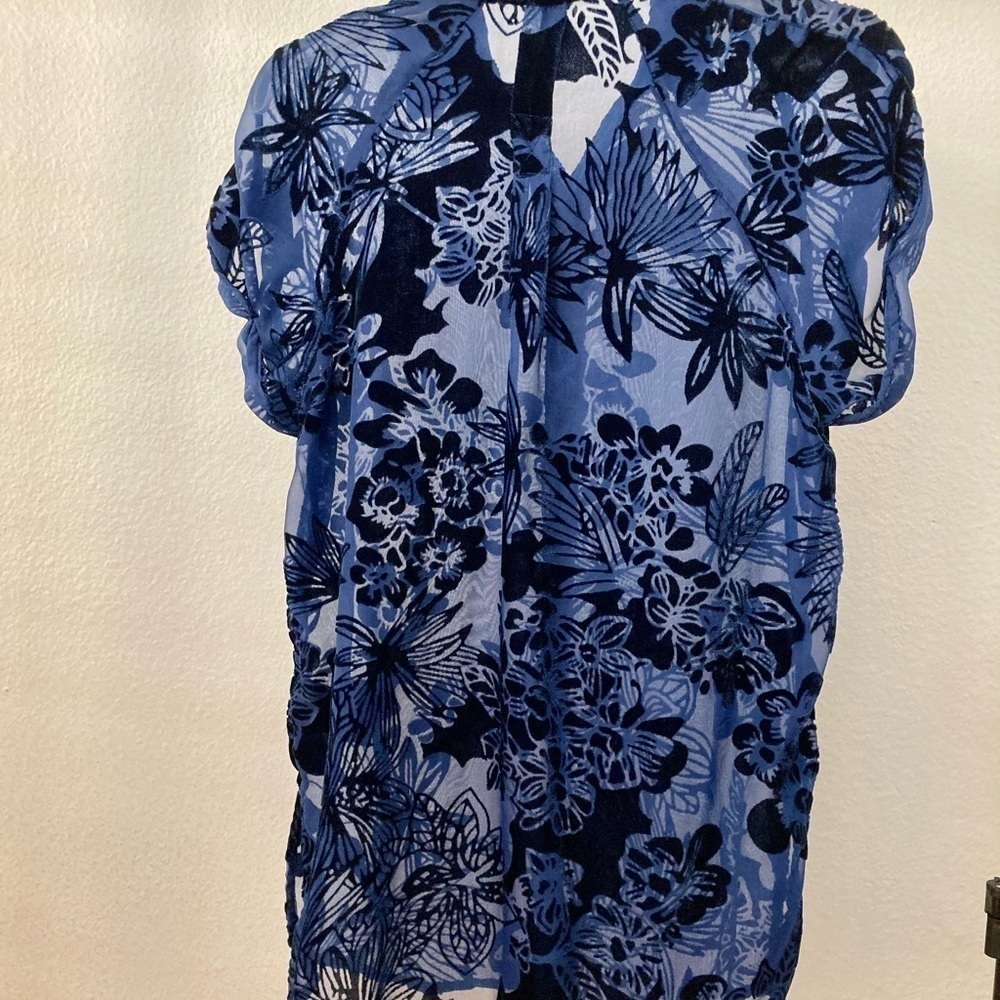 Ecote Dark Blue Short Sleeves Size XS/S Top - Picture 5 of 6